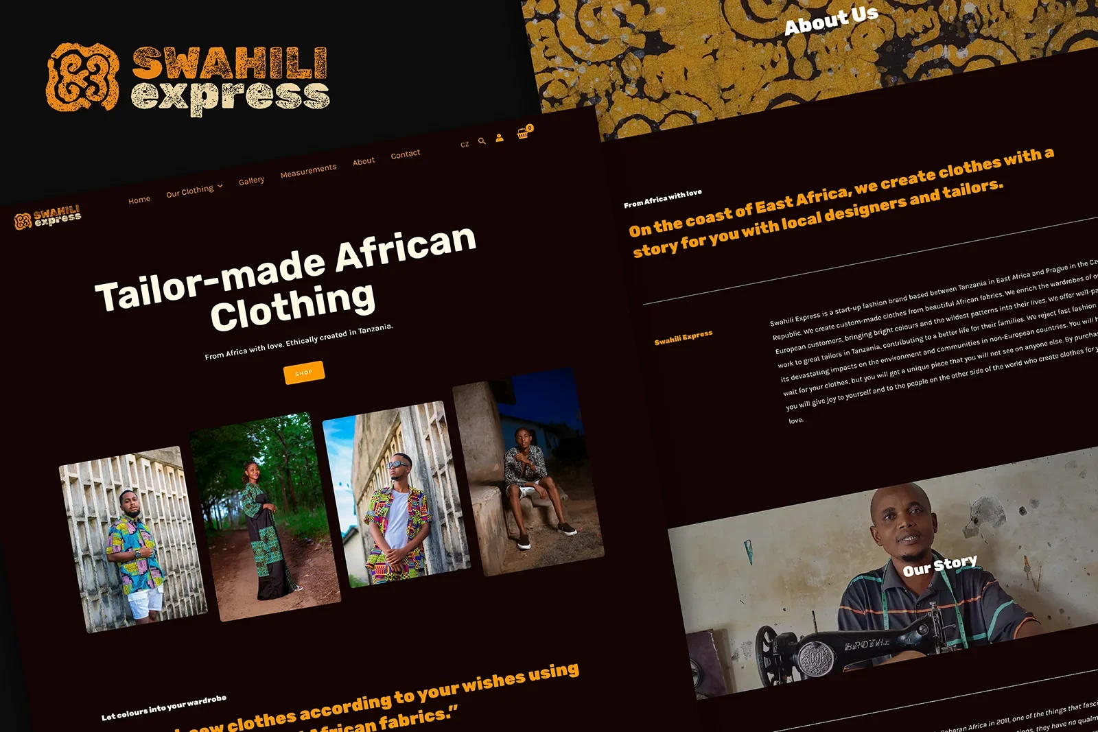 Swahili express webdesign showcase mavi studio